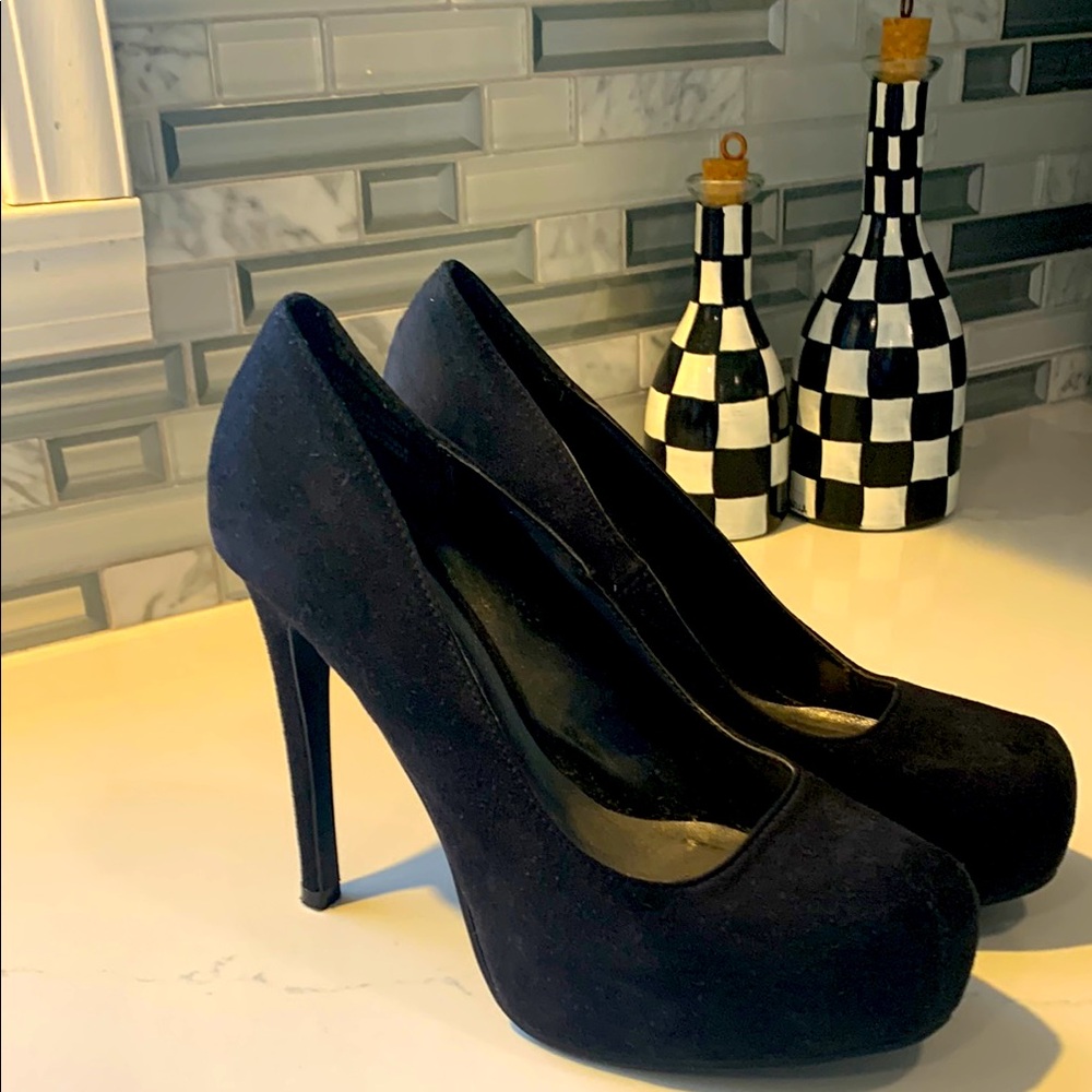 Kardashian Kollection Black Stiletto Heels with Platform